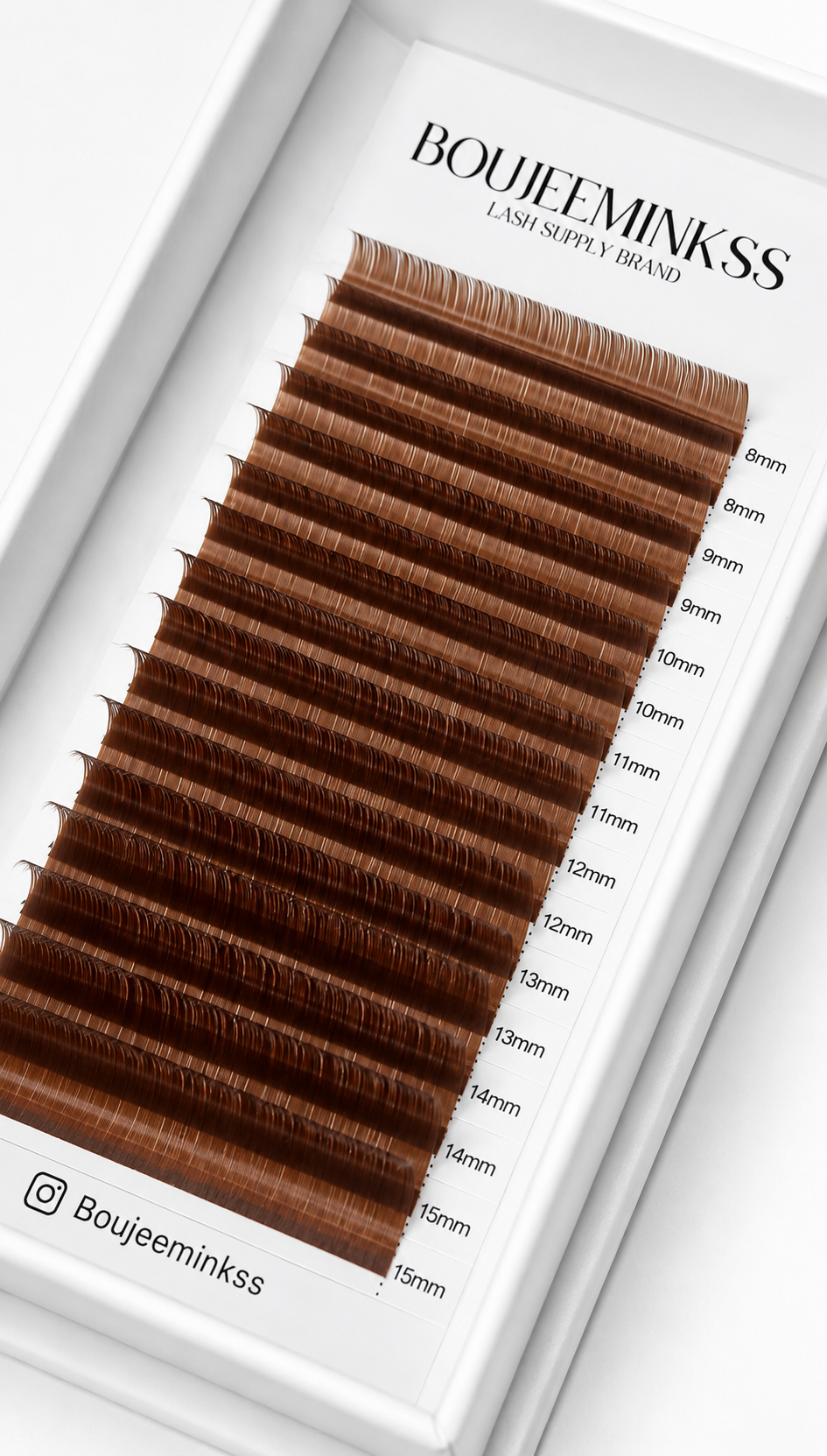 Brown Lash Trays Mixed Length Trays