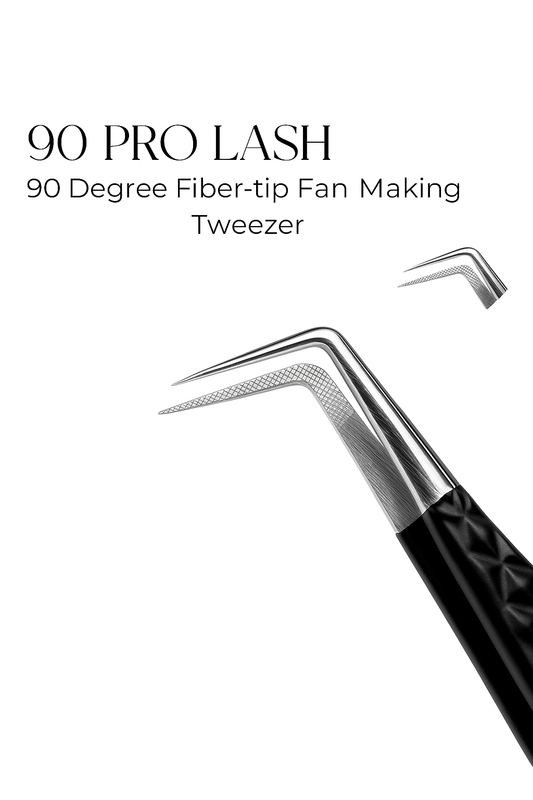 90 Pro Lash Fiber Tip Fan Making Tweezer